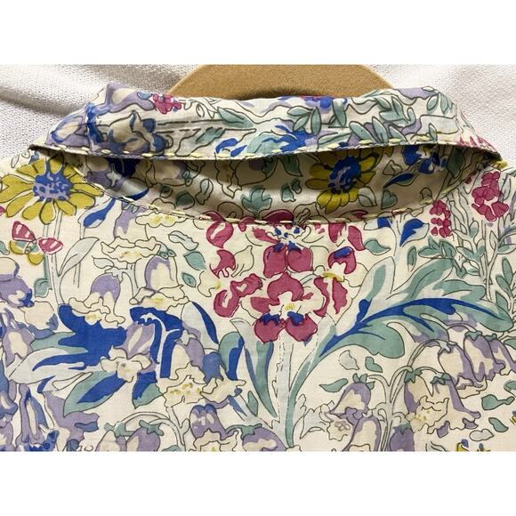 Project Alabama 6P Dainty Floral Silk Blend Fit Flare Dress Southern Cottagecore - Picture 9 of 14